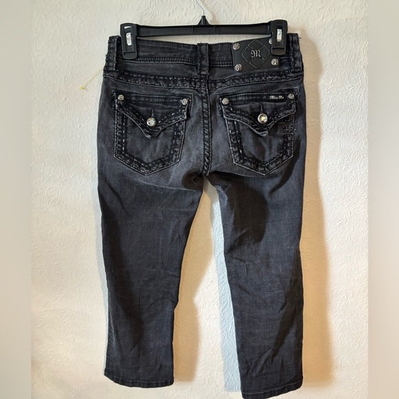 Low Rise Y2K Miss Me cropped capri - Picture 1 of 6